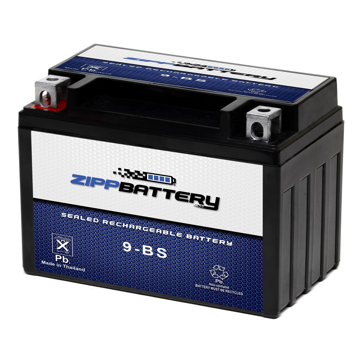 Zipp Battery YTX9-BS (9-BS 12 Volt,8 Ah, 120 CCA) Motorcycle Battery for Yamaha 600cc Xt600e 1995