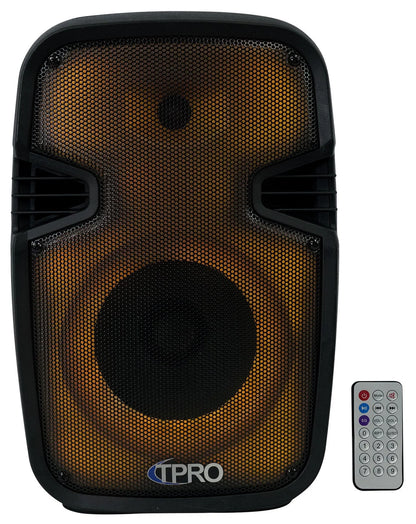 (2) Technical Pro PLIT8 Portable 8" Bluetooth LED Party Speakers+Wireless Link