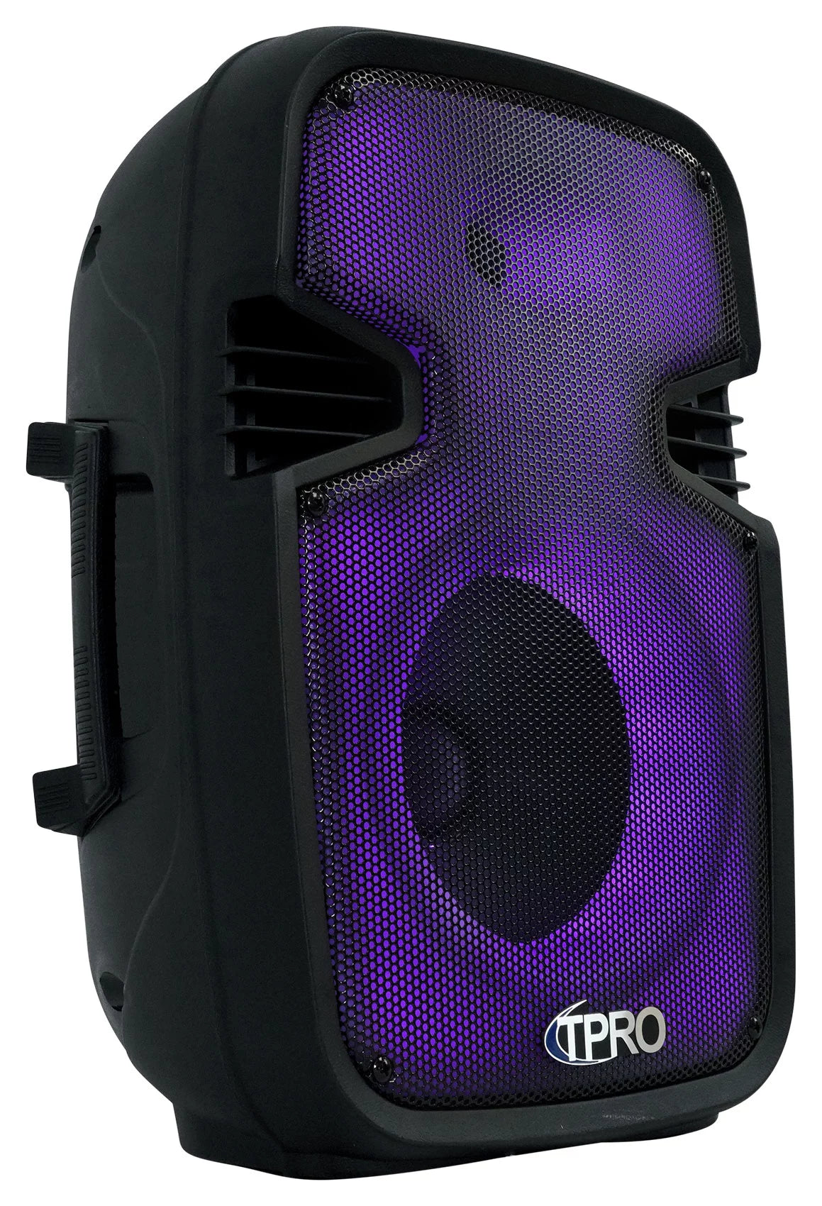 (2) Technical Pro PLIT8 Portable 8" Bluetooth LED Party Speakers+Wireless Link