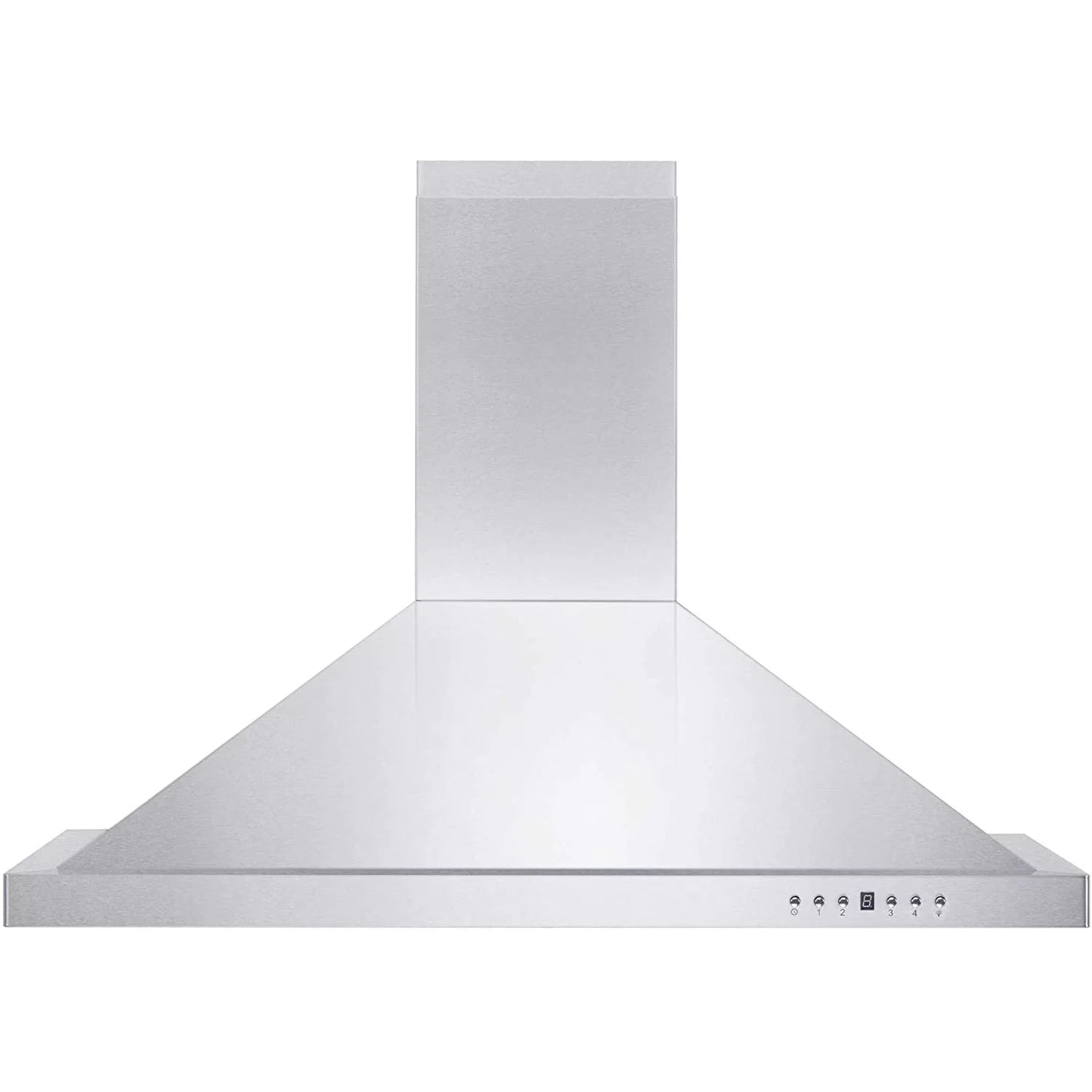 ZLINE KB-48 48 Inch 400 CFM Mounted Wall Ductless Crown Molding Range Hood with LED Lights and 4 Speed Exhaust Fans, Stainless Steel